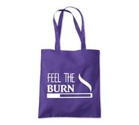 Shopagift Feel The Burn Tote Shopping Beach Bag 10 Litres Capacity - 42cm x 38cm