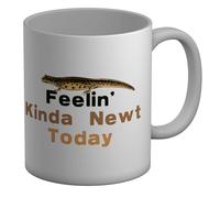 Shopagift Feelin' King Newt Today Funny Mug White 11oz Large Ceramic Cup