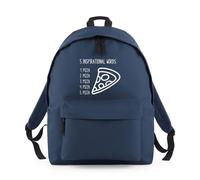 Shopagift Five Inspirations Words Pizza Pizza Pizza Backpack Rucksack 18 Litres Capacity - 42cm x 31cm x 21cm