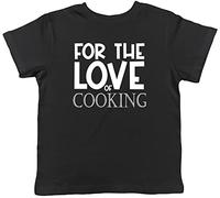 Shopagift for The Love of Cooking Childrens Kids T-Shirt Black
