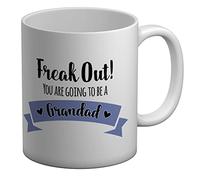 Shopagift Freak Out You are Going to Be A Grandad White 11oz Large Mug Cup