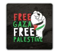 Shopagift Free Gaza Free Palestine 2 Pack Coasters Fist - 9cm x 9cm