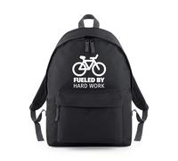 Shopagift Fueled by Hard Work Energetic Workaholic Backpack Rucksack 18 Litres Capacity - 42cm x 31cm x 21cm