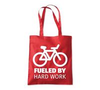 Shopagift Fueled by Hard Work Energetic Workaholic Tote Shopping Beach Bag 10 Litres Capacity - 42cm x 38cm