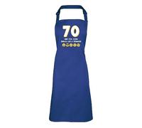 Shopagift Funny 70th Birthday Apron Mens Womens Cooking BBQ Chef DIY Cook - Blue