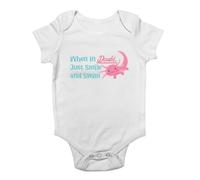 Shopagift Funny Axolotls Baby Grow Vest When in Doubt Just Smile and Swim Bodysuit Boys Girls