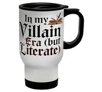 Shopagift Funny Book Lover in My Villain Era But Literate Travel Mug Stainless Steel 14oz Cup