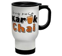 Shopagift Funny Chai Tea Travel Mug Bring me a Karak Chai Gift Stainless Steel 14oz Cup