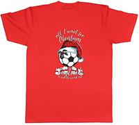 Shopagift Funny Christmas England to Win Football World Cup T-Shirt Gift Red