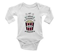 Shopagift Funny Cinema Baby Grow Vest Bodysuit I Speak Fluent Movie Quotes Boys Girls L/S Gift