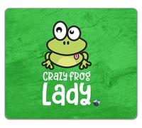 Shopagift Funny Crazy Frog Lady Mouse Mat Pad Toad Tadpole Gift 24cm x 19cm