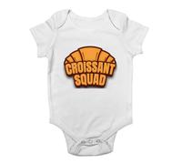 Shopagift Funny Croissant Day Baby Grow Vest Croissant Squad Love Baked Goods Baker Bodysuit Boys Girls