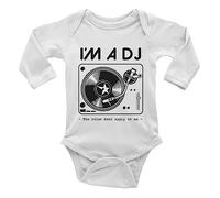 Shopagift Funny DJ Baby Grow Vest Bodysuit Rules Don't Apply Deejay Boys Girls L/S Gift