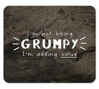 Shopagift Funny Grumpy Mouse Mat Pad I'm adding Value Gift 24cm x 19cm