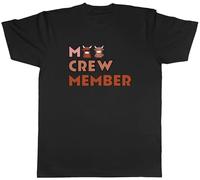 Shopagift Funny Highland Cow Moo Crew Member Mens T-Shirt Tee