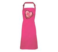 Shopagift Funny Love Heart Sourdough Bread Baking Baking Adults Apron for Cooking Chef DIY Kitchen - Pink