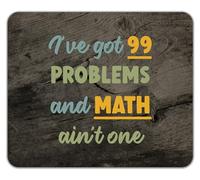 Shopagift Funny Mathematics Mouse Mat Pad I Got 99 Problems and Math ain't one 24cm x 19cm