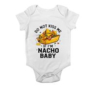Shopagift Funny Nacho Baby Baby Grow Vest Do Not Kiss Me Bodysuit Boys Girls