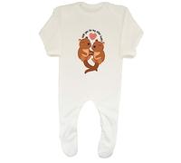 Shopagift Funny Otter Baby Grow Romper Suit Will You be My Otter Half Boys Girls Gift White