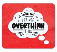 Shopagift Funny Overthinking Mouse Mat Pad Let me Overthink this Gift 24cm x 19cm