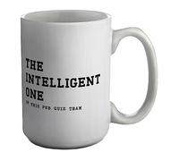 Shopagift Funny Pub Quiz Mug The Intelligent One White 15oz Large Gift Ceramic Cup