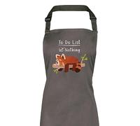 Shopagift Funny Red Panda Apron Mens Womens Cooking BBQ Chef DIY Cook Gift - Grey