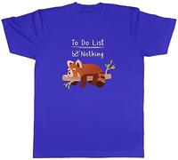 Shopagift Funny Red Panda Mens T-Shirt Lazy Sleeping Nothing Tee Gift