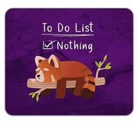 Shopagift Funny Red Panda Mouse Mat Pad Lazy Sleeping Nothing Gift 24cm x 19cm