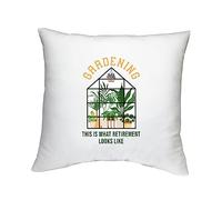Shopagift Funny Retired Gardening Cushion Cover What Retirement Looks Like Gift - 40cm x 40cm