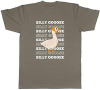 Shopagift Funny Silly Gooose Mens T-Shirt Goose Geese Joke Tee Gift Grey