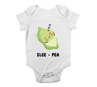 Shopagift Funny Sleepy Baby Vest Slee-Pea Sleep Tired Bodysuit Gift White