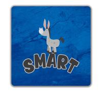 Shopagift Funny Smart Ass 2 Pack Coasters Donkey - 9cm x 9cm