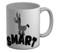 Shopagift Funny Smart Ass Mug Donkey White 11oz Large Ceramic Cup