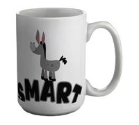 Shopagift Funny Smart Ass Mug Donkey White 15oz Large Ceramic Cup