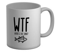 Shopagift Funny WTF Mug Where’s The Tuna Fish White 11oz Large Ceramic Cup