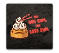 Shopagift Funny You Dim Sum 2 Pack Coasters You Lose Sum Dumplings - 9cm x 9cm