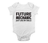 Shopagift Future Mechanic Just Like My Uncle Cute Boys and Girls Baby Vest Bodysuit