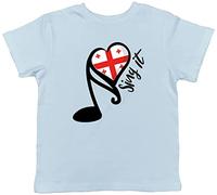 Shopagift Georgia Song Contest Kids T-Shirt Music Singing Childrens Tee Gift Light Blue