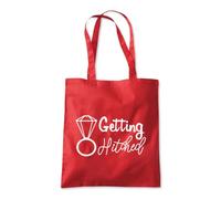 Shopagift Getting Hitched Married Wedding Tote Shopping Beach Bag 10 Litres Capacity - 42cm x 38cm