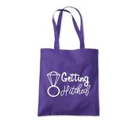Shopagift Getting Hitched Married Wedding Tote Shopping Beach Bag 10 Litres Capacity - 42cm x 38cm