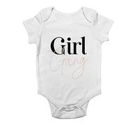 Shopagift Girl Gang Baby Vest Bodysuit White