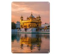 Shopagift Golden Temple Amritsar Sikh Metal Poster Wall Sign Man Cave Shed Bar Bedroom Home Kitchen - A4