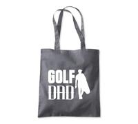 Shopagift Golf Dad Parent Daddy Golfer Tote Shopping Beach Bag 10 Litres Capacity - 42cm x 38cm