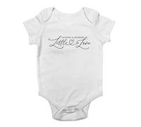 Shopagift Grandma & Grandad's Little Love Baby Grow Vest Happy Valentine's Day Bodysuit Boys Girls