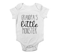Shopagift Grandpa's Little Monster Baby Grow Vest Bodysuit