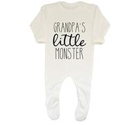 Shopagift Grandpa's Little Monster Baby Romper White