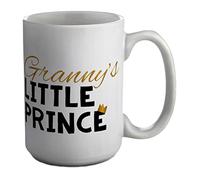 Shopagift Granny's Little Prince Crown White 15oz Large Mug Cup