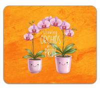 Shopagift Growing Orchids with Pride Flower Plant Mouse Mat Pad 24cm x 19cm