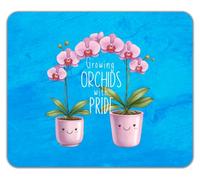 Shopagift Growing Orchids with Pride Flower Plant Mouse Mat Pad 24cm x 19cm
