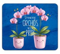 Shopagift Growing Orchids with Pride Flower Plant Mouse Mat Pad 24cm x 19cm